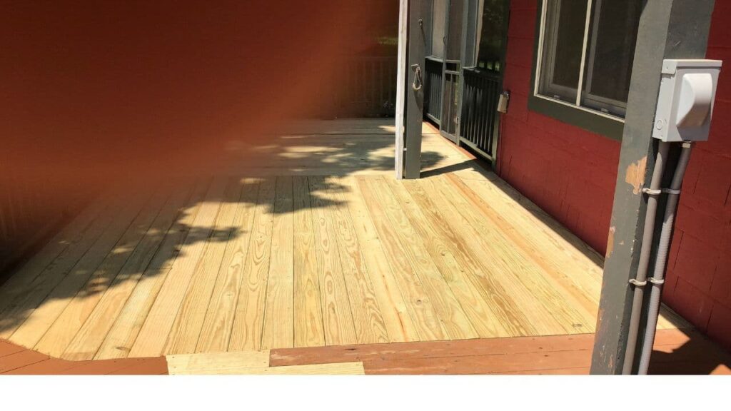 pressure wash house deck 